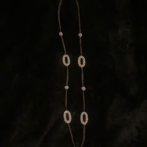Brass long necklace